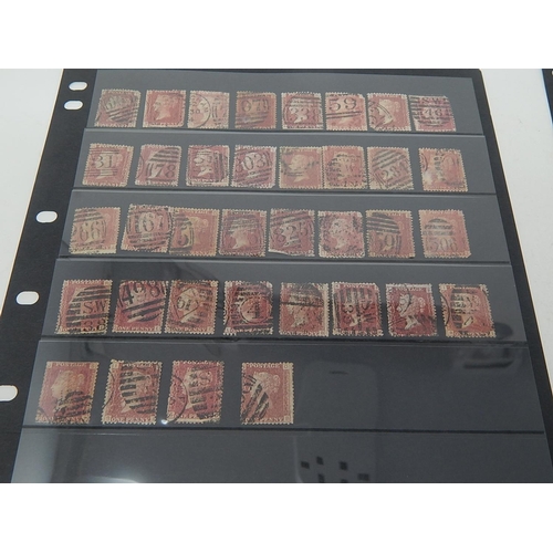 98 - Collection of 90 x Victorian Penny Reds all Plate 168 housed on 2 x Hagner sheets