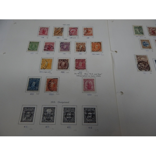 114 - Collection of New Zealand Stamps from Queen Victoria onwards housed on 6 vintage album pages, many b... 