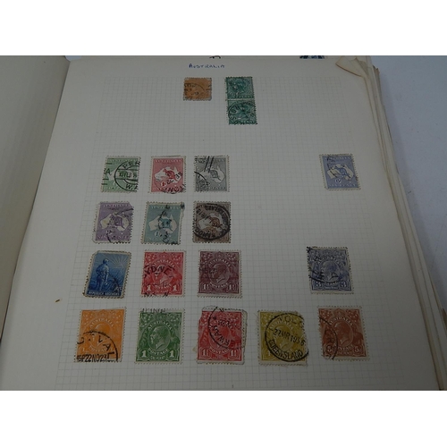 122 - Collection of World stamps in Vintage album many better/high value items noted, enormous catalogue v... 