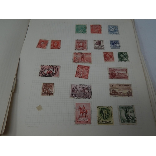 122 - Collection of World stamps in Vintage album many better/high value items noted, enormous catalogue v... 