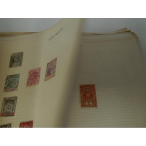 122 - Collection of World stamps in Vintage album many better/high value items noted, enormous catalogue v... 