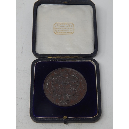 123 - Wirral and Birkenhead Agricultural Society Winners Medal 1912 in fitted case