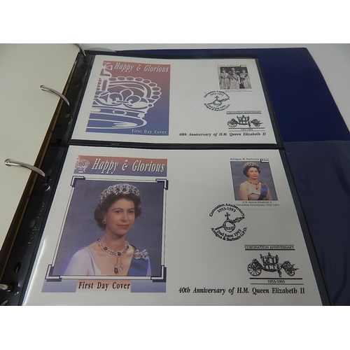 132 - Royal family Collection of 6 x Coin Covers plus some Mint Blocks of stamps, covers, etc housed in bl... 
