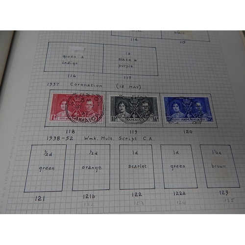 142 - Extensive Jamaica collection housed in vintage green album