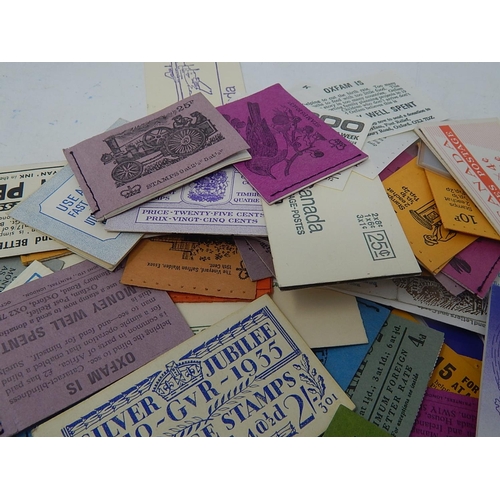 155 - Collection of stamp booklets inc Australia 3/6 rare; Canada and some early GB (not complete), plus s... 