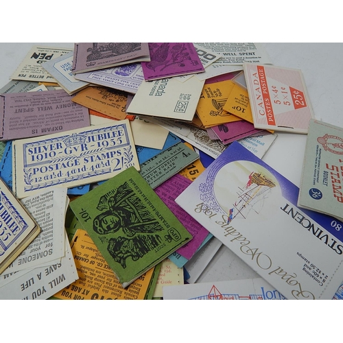 155 - Collection of stamp booklets inc Australia 3/6 rare; Canada and some early GB (not complete), plus s... 