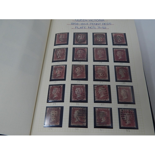 156 - An old-time collection of GB Stamps from 1841 1d Red, 2d Blue; complete run of 1d Reds from Plate 71... 