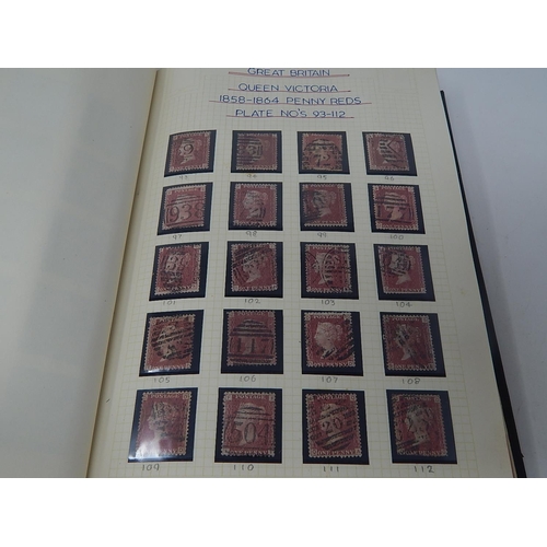156 - An old-time collection of GB Stamps from 1841 1d Red, 2d Blue; complete run of 1d Reds from Plate 71... 