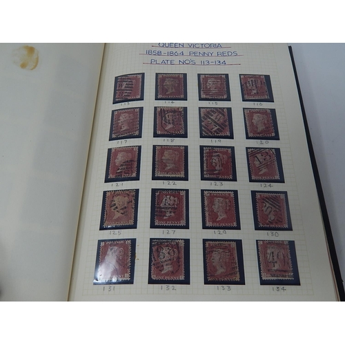 156 - An old-time collection of GB Stamps from 1841 1d Red, 2d Blue; complete run of 1d Reds from Plate 71... 