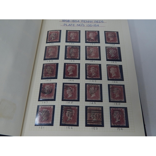 156 - An old-time collection of GB Stamps from 1841 1d Red, 2d Blue; complete run of 1d Reds from Plate 71... 