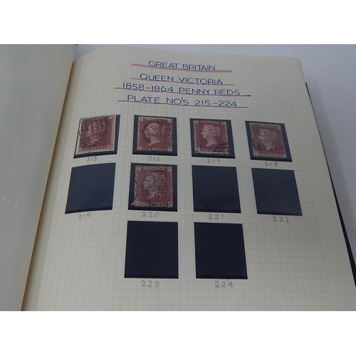 156 - An old-time collection of GB Stamps from 1841 1d Red, 2d Blue; complete run of 1d Reds from Plate 71... 