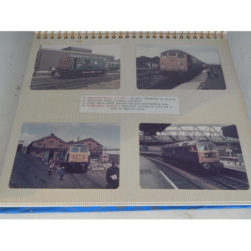 603 - Album of Railway Photographs Taken in 1978