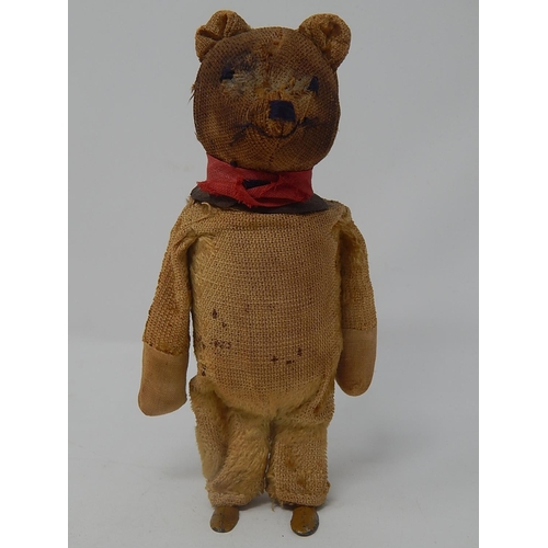 607 - WANTED: NEW HOME: Charming Early C20th German Clockwork Bear in Need of A New Home: Measures 17cm Hi... 