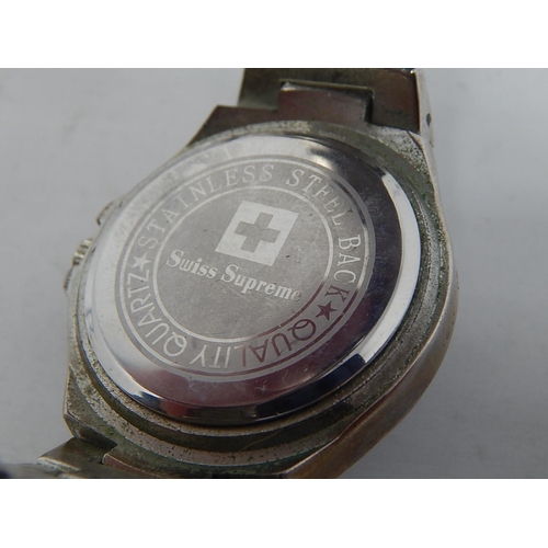 499E - SWISS SUPREME: Gentleman's Wristwatch: Working when catalogued together with a Gents Rotary Wristwat... 