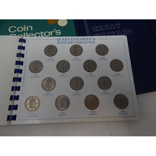 1 - A large collection of coins housed in vintage Whitman and other folders, together with some empty fo... 
