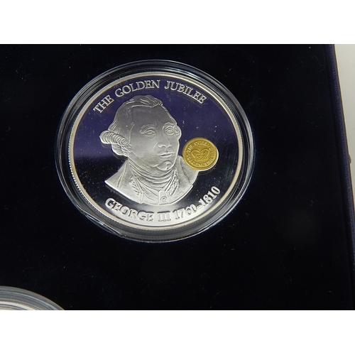 5 - The Golden Jubilee Monarchs Silver Proof Collection comprising 5 x .925 Sterling Silver Proof Coins ... 