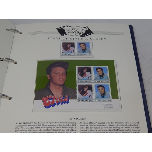 26 - Collection of Elvis Presley Limited edition stamps and coin covers including solid silver medallion