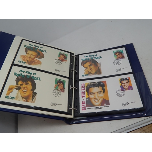 26 - Collection of Elvis Presley Limited edition stamps and coin covers including solid silver medallion