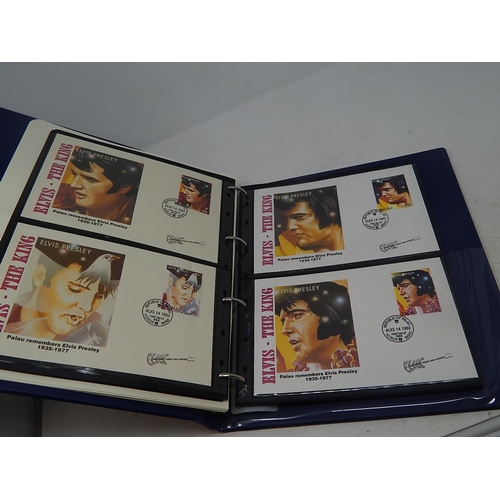26 - Collection of Elvis Presley Limited edition stamps and coin covers including solid silver medallion