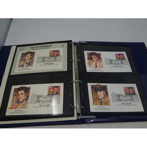 26 - Collection of Elvis Presley Limited edition stamps and coin covers including solid silver medallion