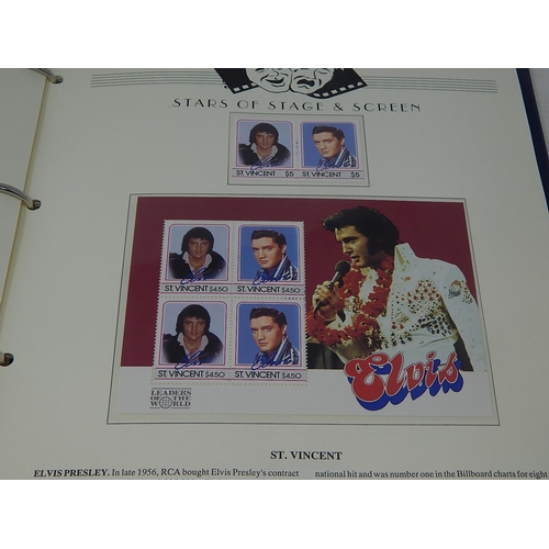 26 - Collection of Elvis Presley Limited edition stamps and coin covers including solid silver medallion