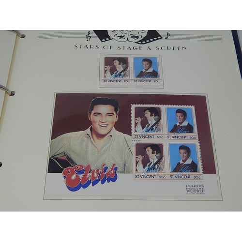 26 - Collection of Elvis Presley Limited edition stamps and coin covers including solid silver medallion