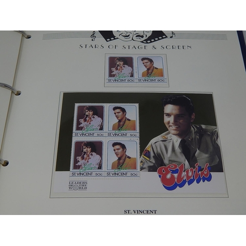 26 - Collection of Elvis Presley Limited edition stamps and coin covers including solid silver medallion