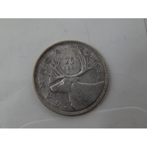 35 - Canada Silver 50 cents 1918, 1919, 1941, 1942, 1945, 1957, 1962, 1963, 1965, 1966; 25 cents 1910, 19... 
