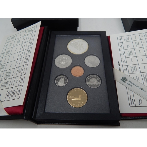 36 - Canada Proof Set 1989 including .925 silver Dollar; Canada proof set 1990 including .925 silver Doll... 