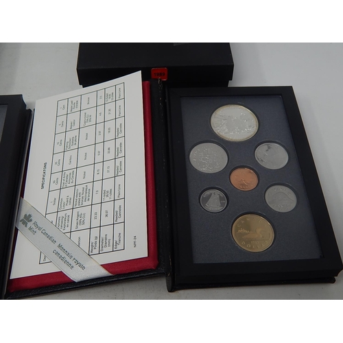 36 - Canada Proof Set 1989 including .925 silver Dollar; Canada proof set 1990 including .925 silver Doll... 