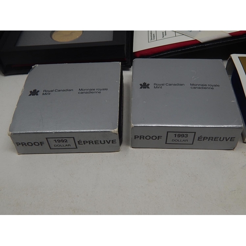 36 - Canada Proof Set 1989 including .925 silver Dollar; Canada proof set 1990 including .925 silver Doll... 