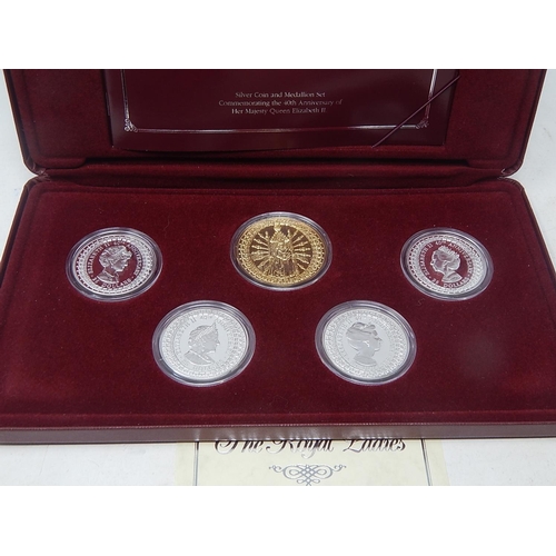 37 - The Royal Ladies Royal Australian Mint 5-Coin Proof Set in case with COA - all coins struck in .925 ... 
