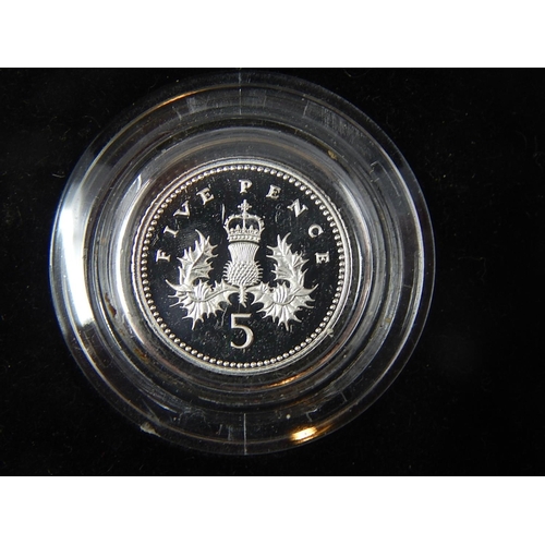 44 - 1998 Silver Proof 50p; 1990 Silver Piedfort 5 pence; 1998 Silver proof Britannia 20 pence; 1997 Silv... 