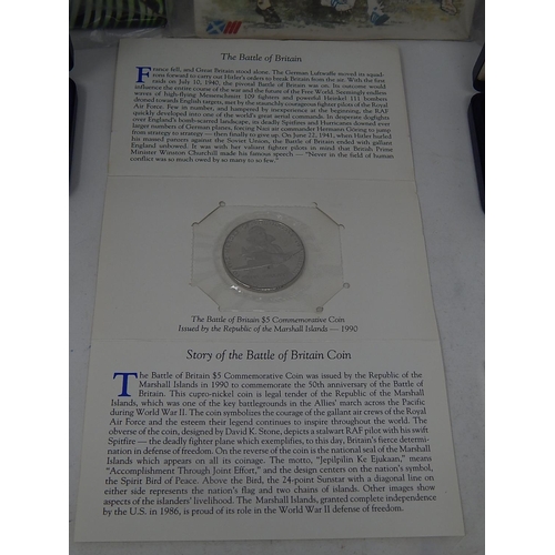 54 - Primates 4 Coin Coloured Animal Set in Pobjoy Mint folder; Commonwealth Games Commemerative £2 Coin ... 