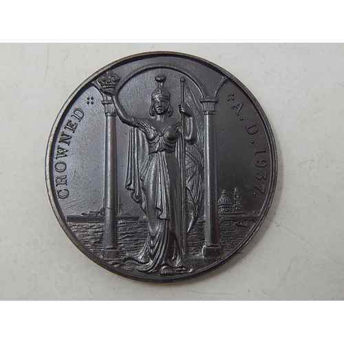 57 - Extremely Rare Edward VIII 1937 Coronation Medallion in original card case of issue, this is the Kin... 