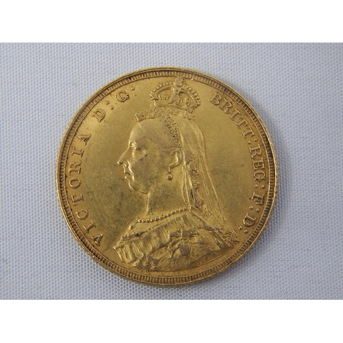 250 - Queen Victoria Full Gold Sovereign 1887