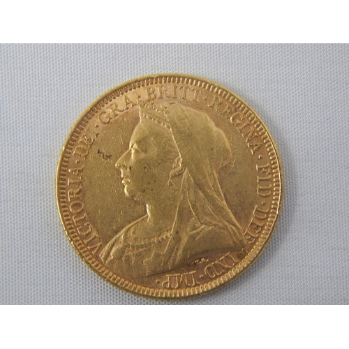 251 - Queen Victoria Full Gold Sovereign 1893