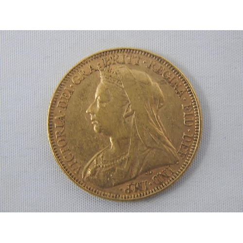 254 - Queen Victoria Full Gold Sovereign 1893