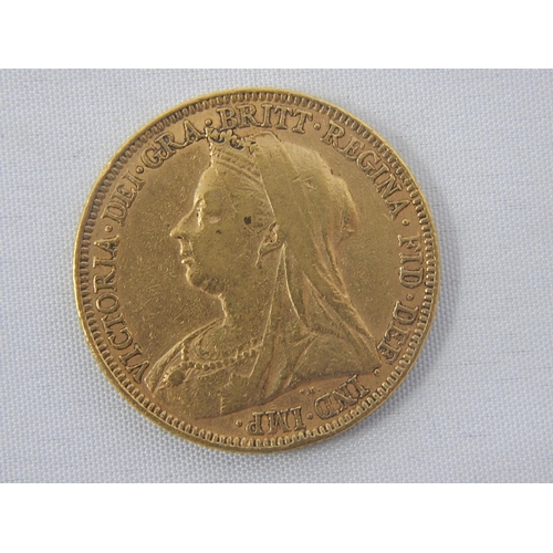 258 - Queen Victoria Full Gold Sovereign 1893