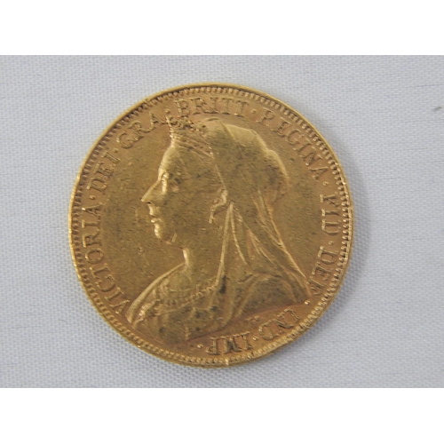 260 - Queen Victoria Full Gold Sovereign 1899