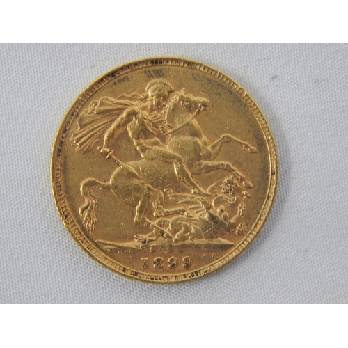 260 - Queen Victoria Full Gold Sovereign 1899