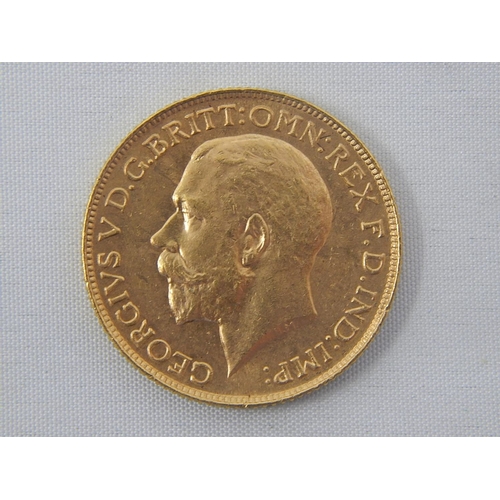 262 - King George V Full Gold Sovereign 1925