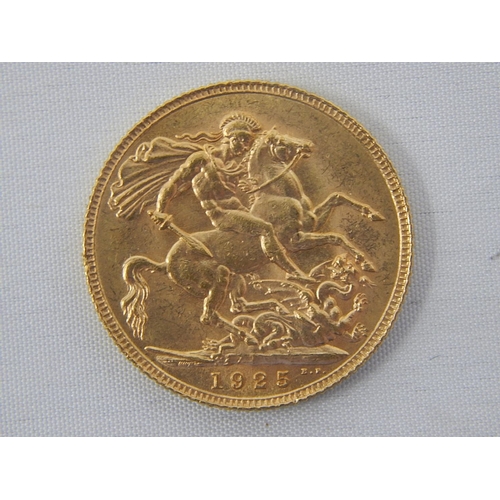 263 - King George V Full Gold Sovereign 1925