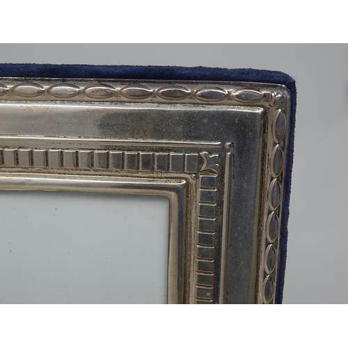 277 - Large Silver Photograph Frame: Hallmarked Sheffield 1990 by Richard Carr: Measures 22cm high x 17cm ... 