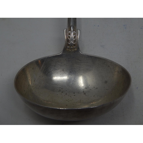 284 - Victorian Silver Kings Pattern Soup Ladle: Hallmarked London 1859 by Francis Higgins III: Length 34.... 