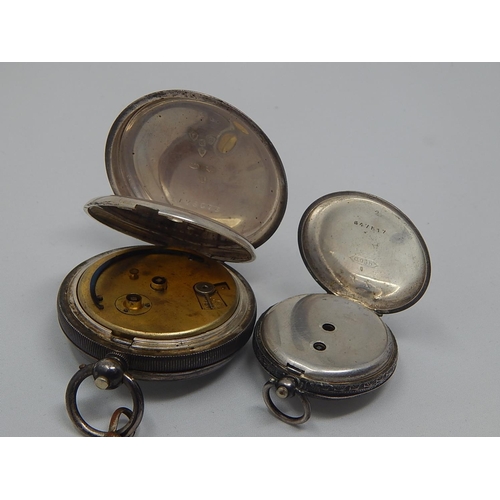 306 - Fattorini & Sons Large Silver Gentleman's Pocket Watch together with a Silver Ladies Fob Watch A/F