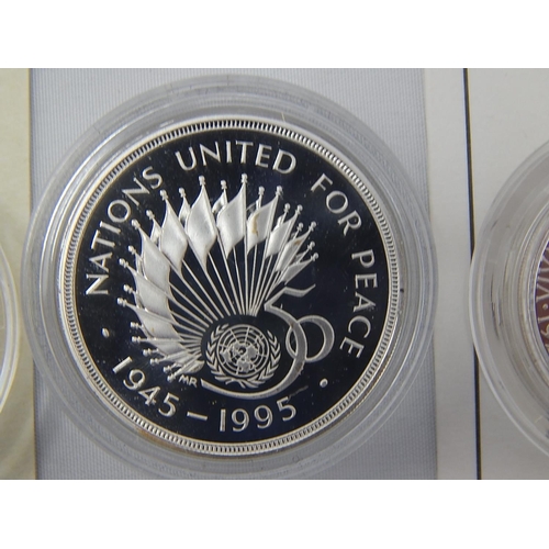 249 - Two Silver Proof £1 Coins With COA's Together with a Silver Proof £2 Coin. All Encapsulated.