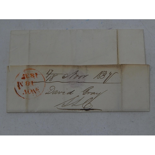 224 - Early pre-Stamp letter dated November 18th 1837