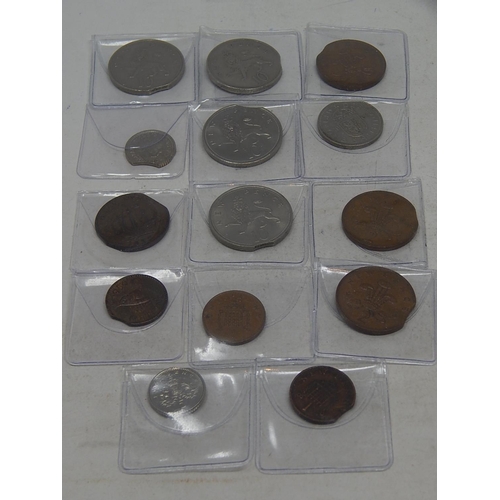 225 - Collection of 14 x Mis-Strike coins (should not have been allowed into circulation)