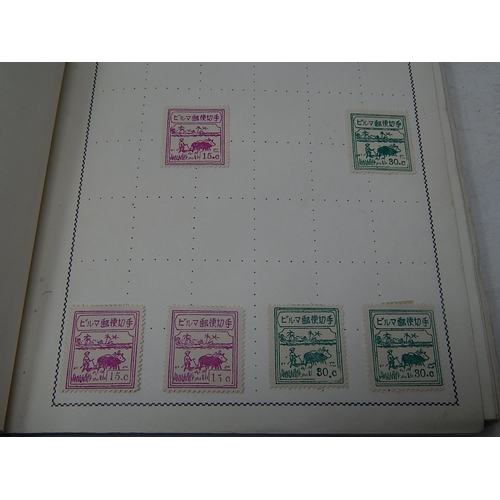 227 - An old time stamp collection in green album including much Thailand, etc many better items noted